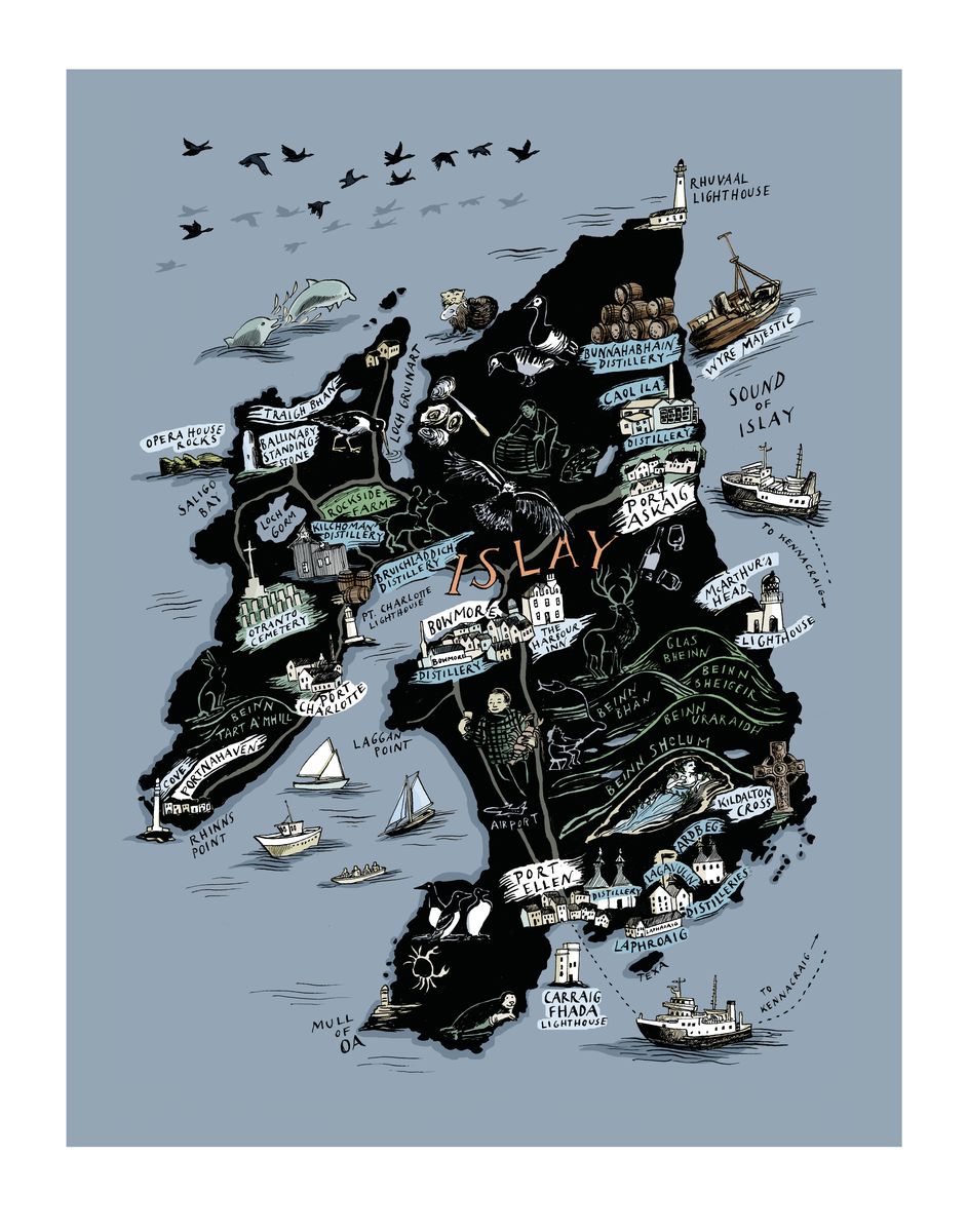 Islay Whisky Map